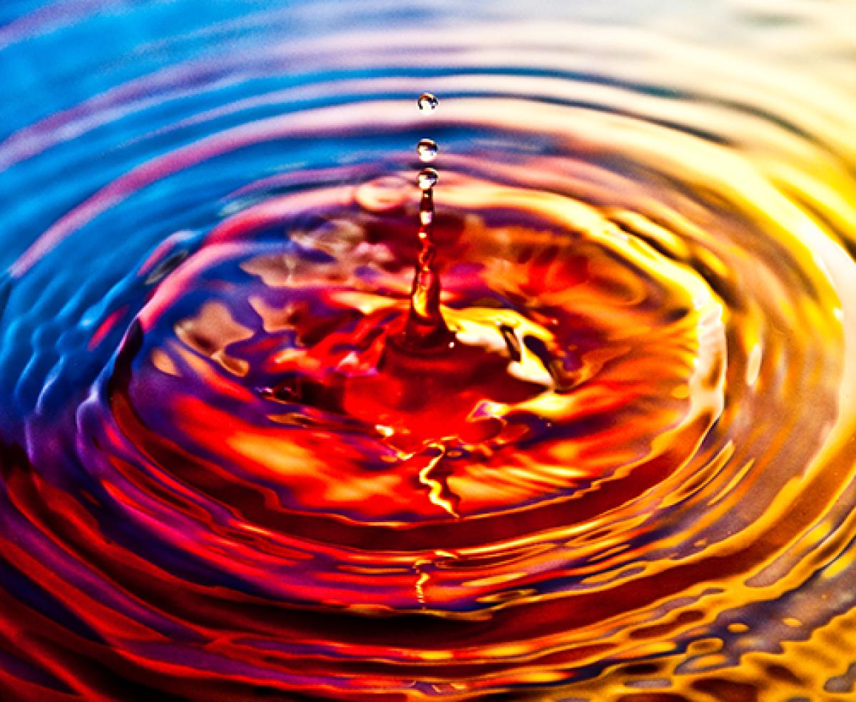 Rippling water